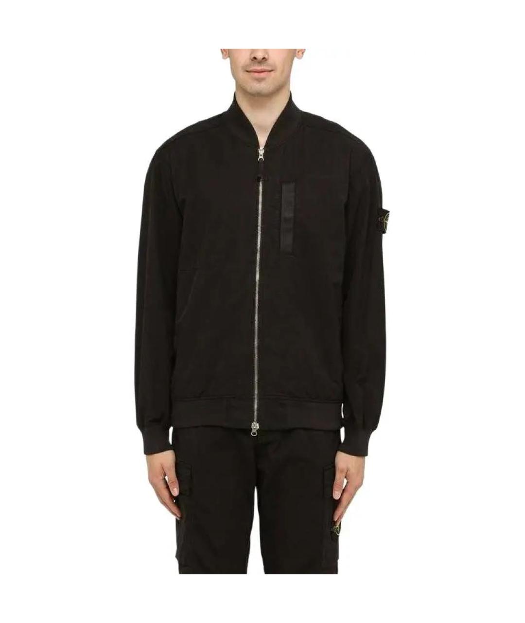 STONE ISLAND Черная полиамидовая куртка, фото 6