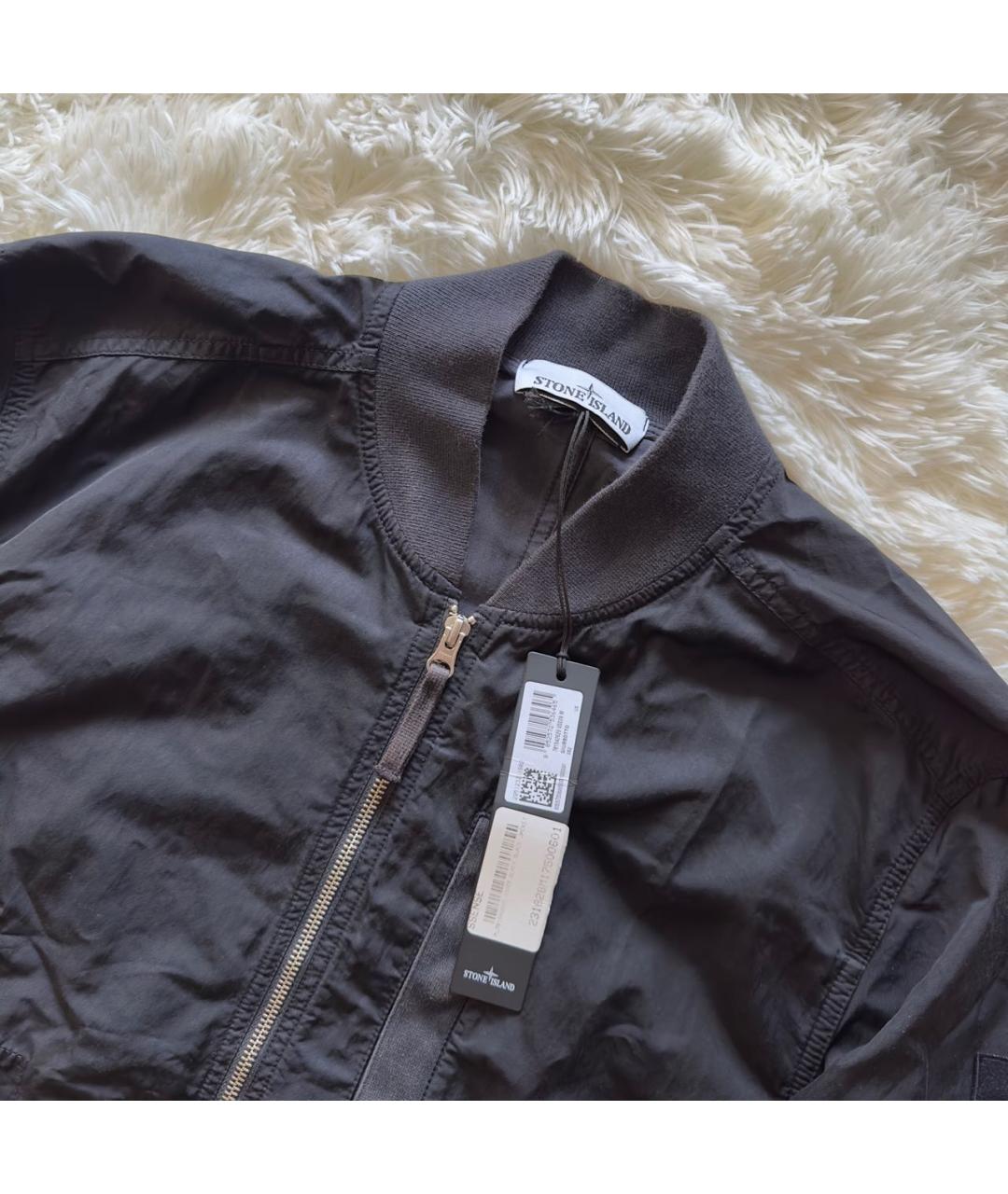 STONE ISLAND Черная полиамидовая куртка, фото 3