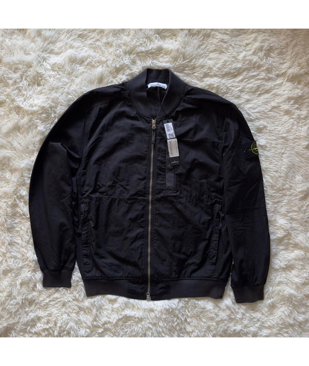 STONE ISLAND Черная полиамидовая куртка, фото 8