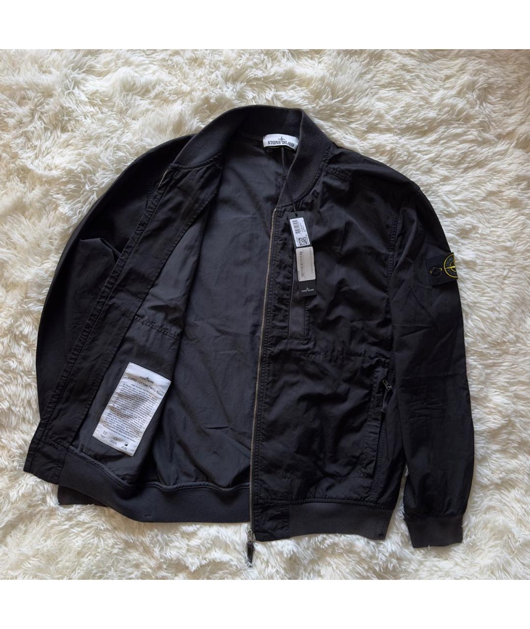 STONE ISLAND Черная полиамидовая куртка, фото 2