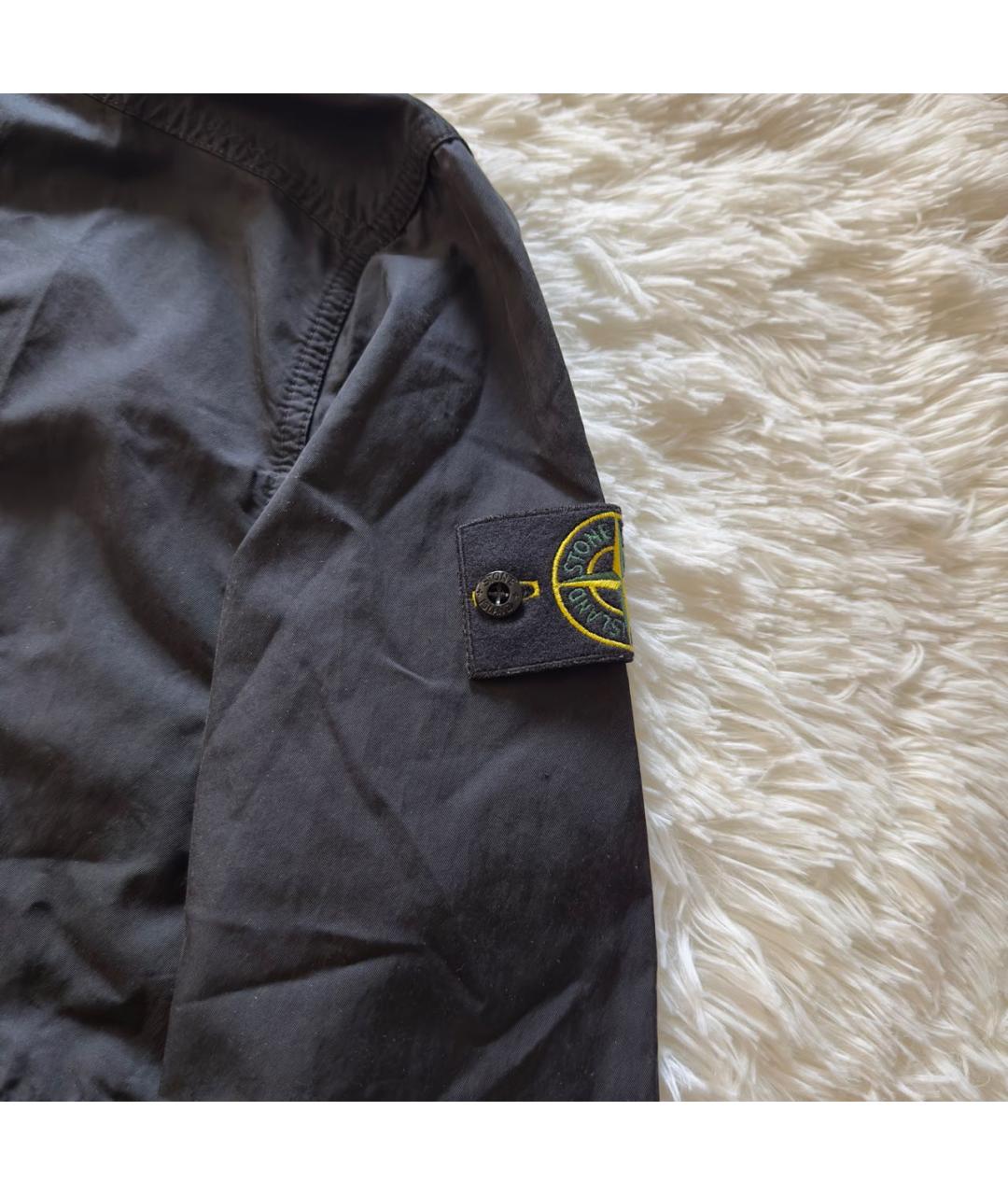 STONE ISLAND Черная полиамидовая куртка, фото 4