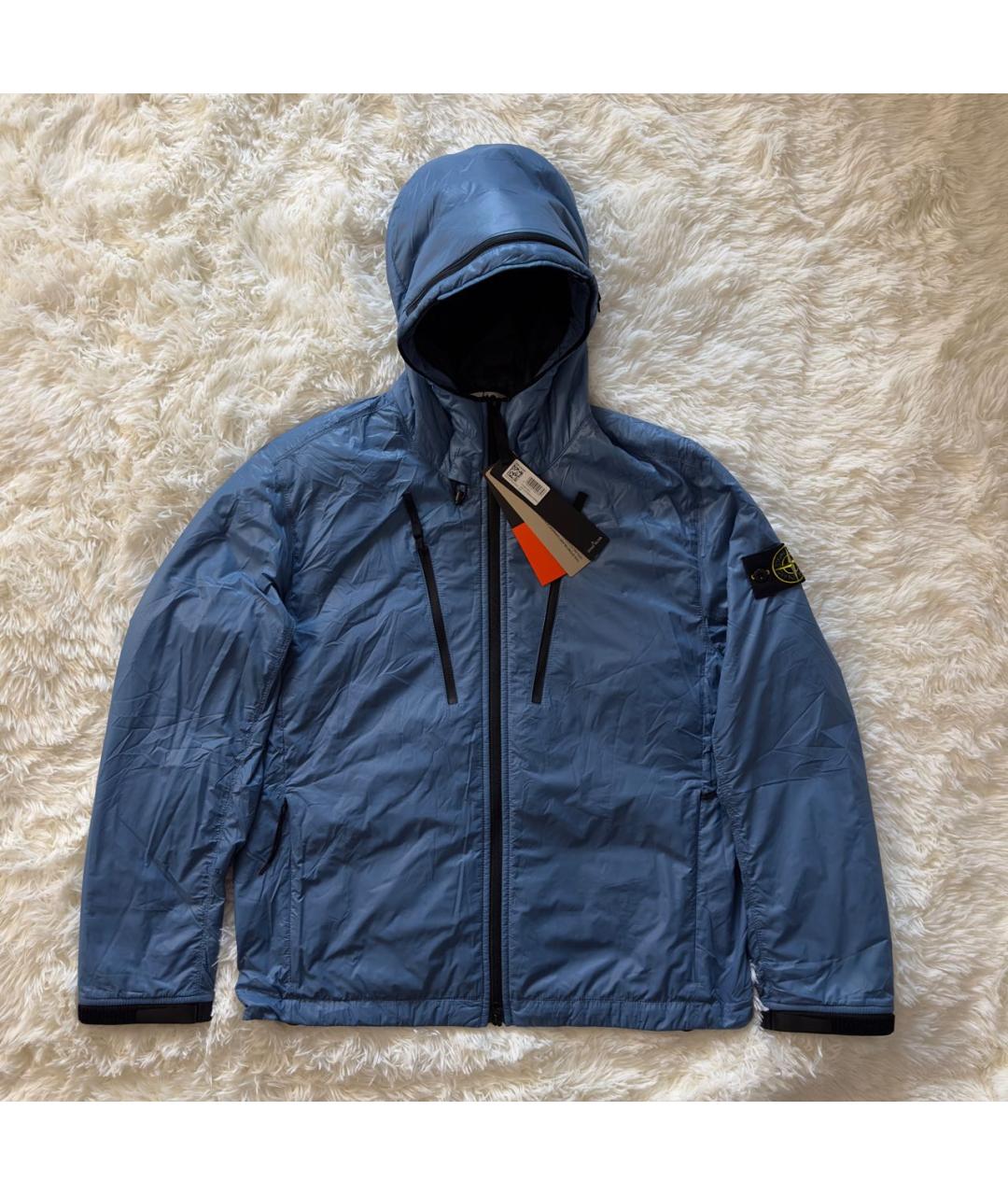STONE ISLAND Голубая полиэстеровая куртка, фото 8