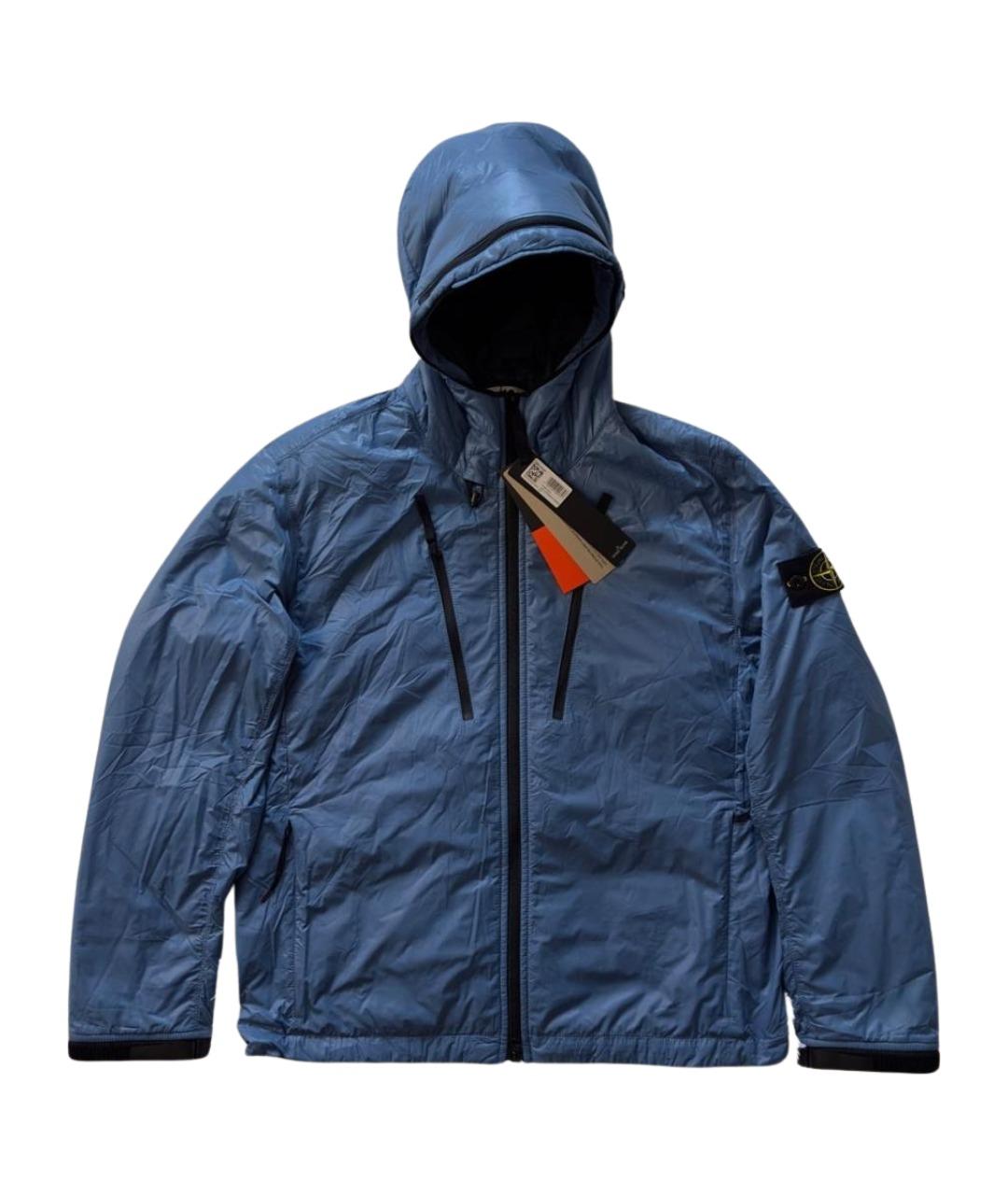 STONE ISLAND Голубая полиэстеровая куртка, фото 1