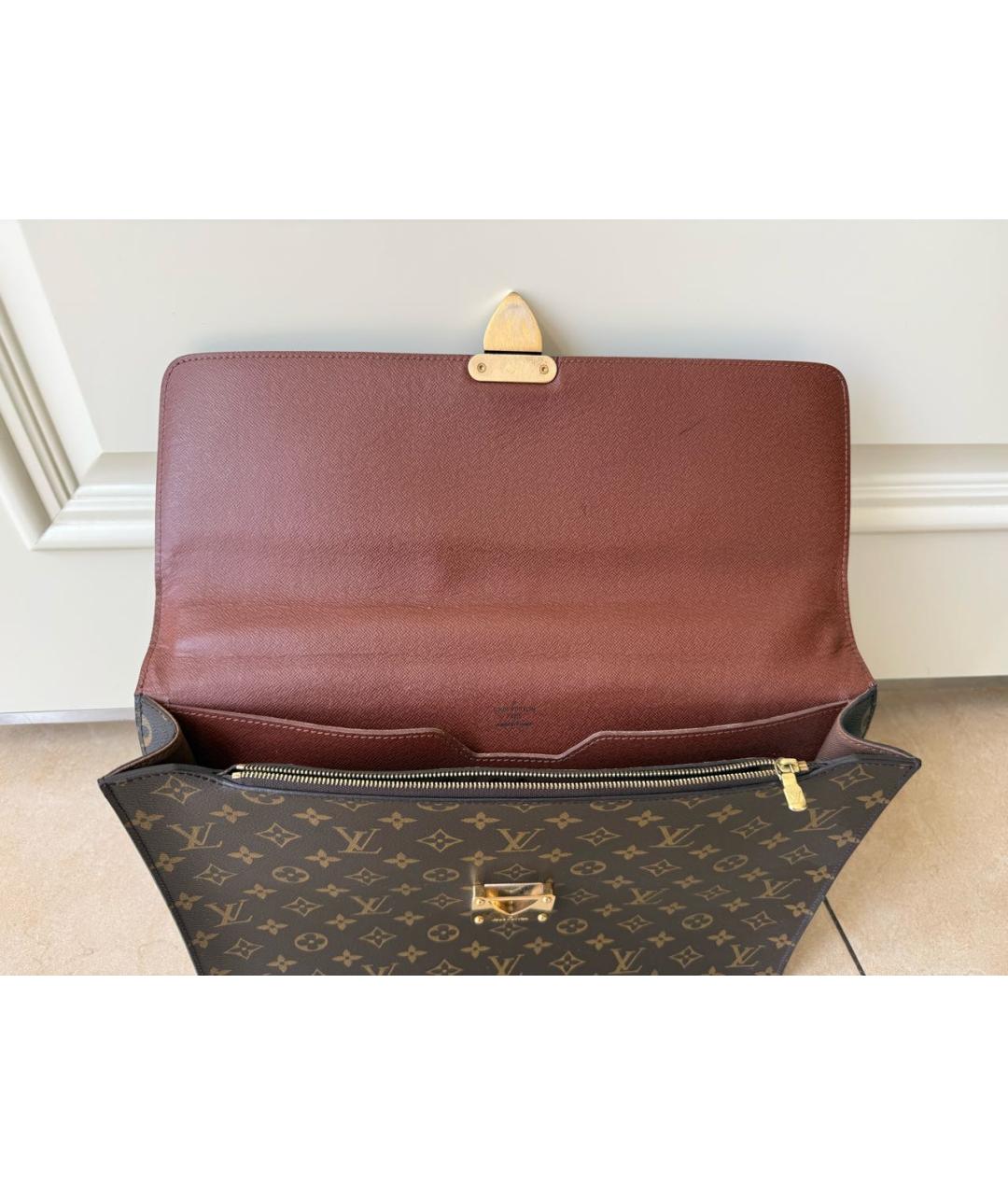 LOUIS VUITTON Коричневый портфель, фото 3