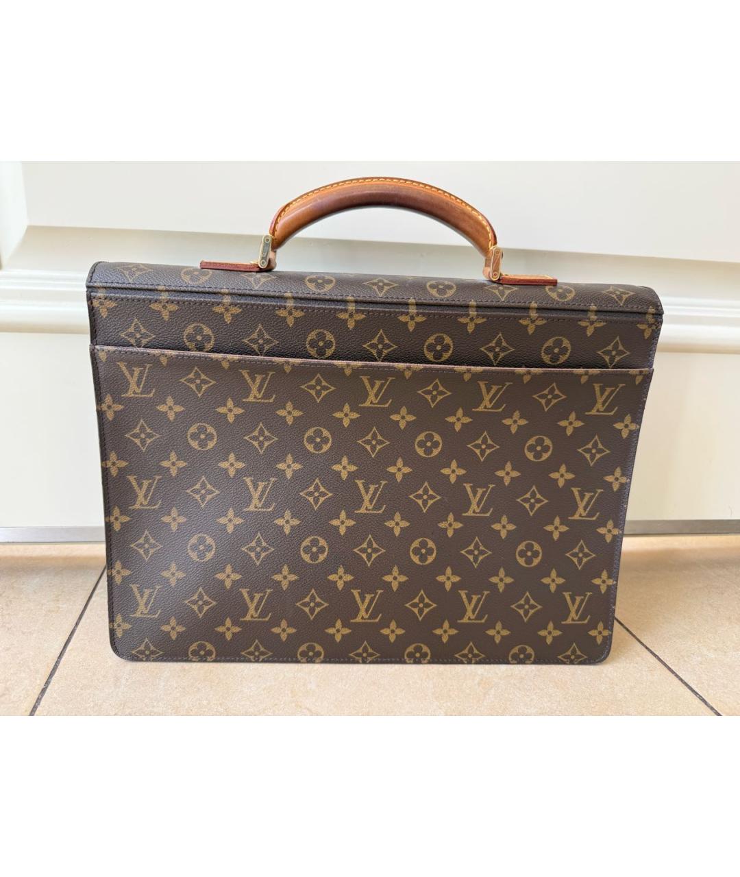 LOUIS VUITTON Коричневый портфель, фото 2