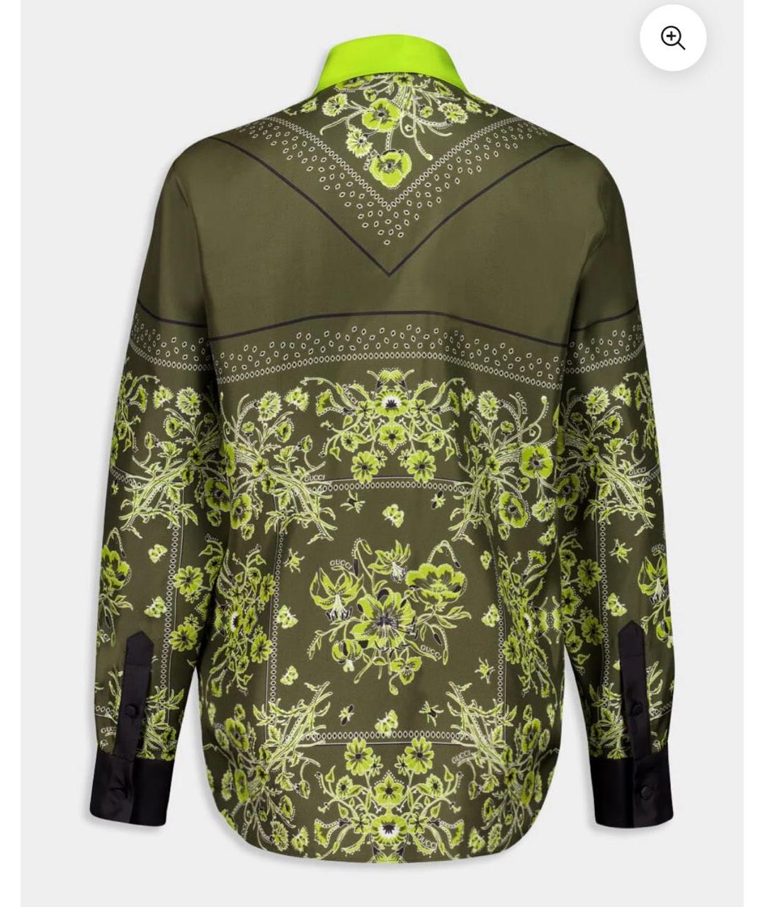GUCCI Мульти шелковая блузы, фото 2