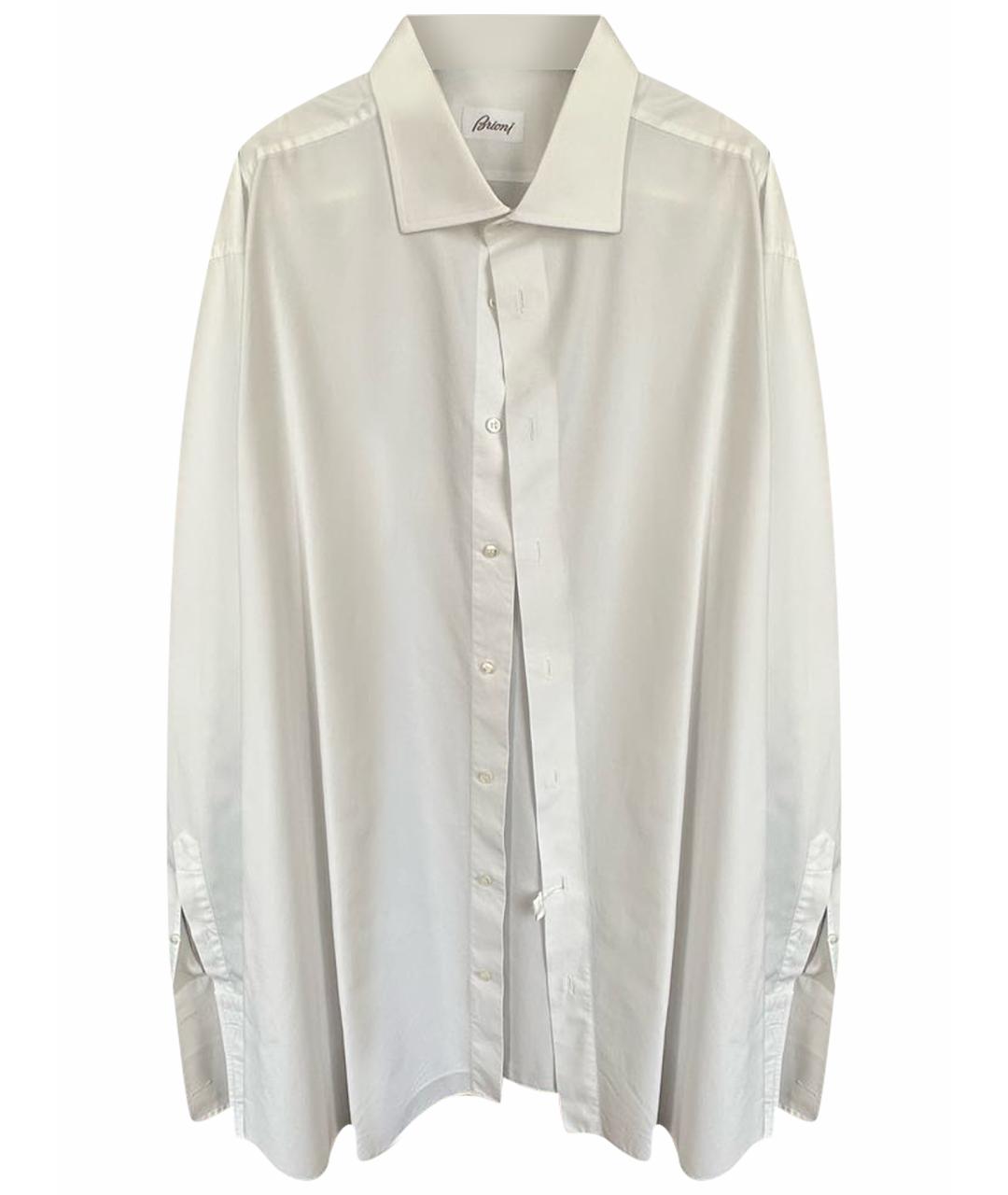 BRIONI Белая хлопковая классическая рубашка, фото 1