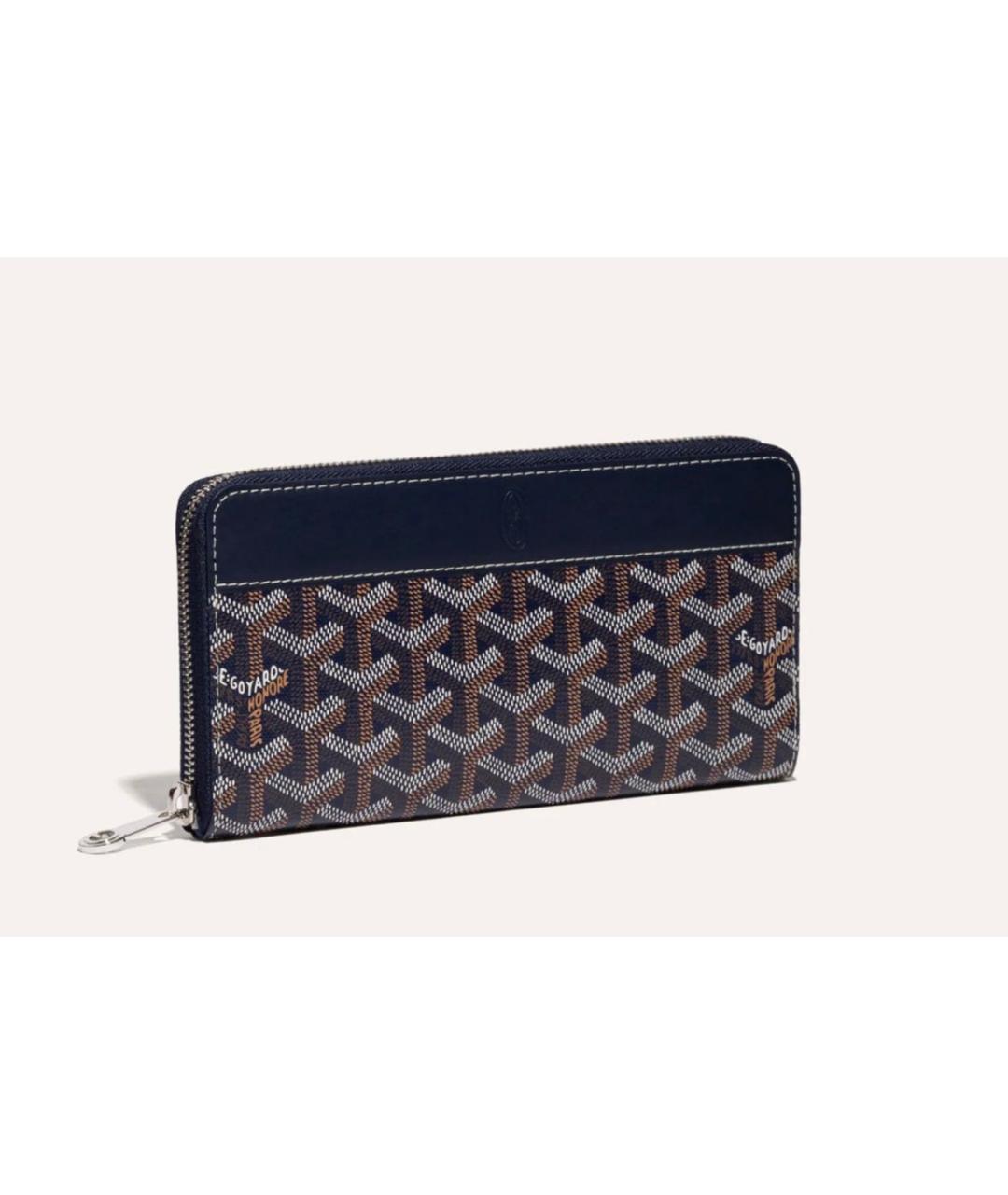 GOYARD Темно-синий кожаный кошелек, фото 3