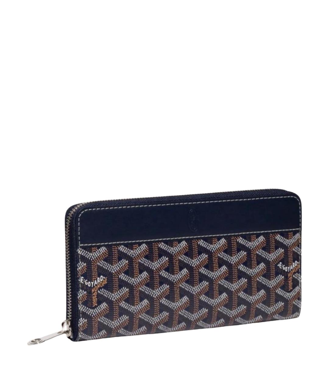 GOYARD Темно-синий кожаный кошелек, фото 1