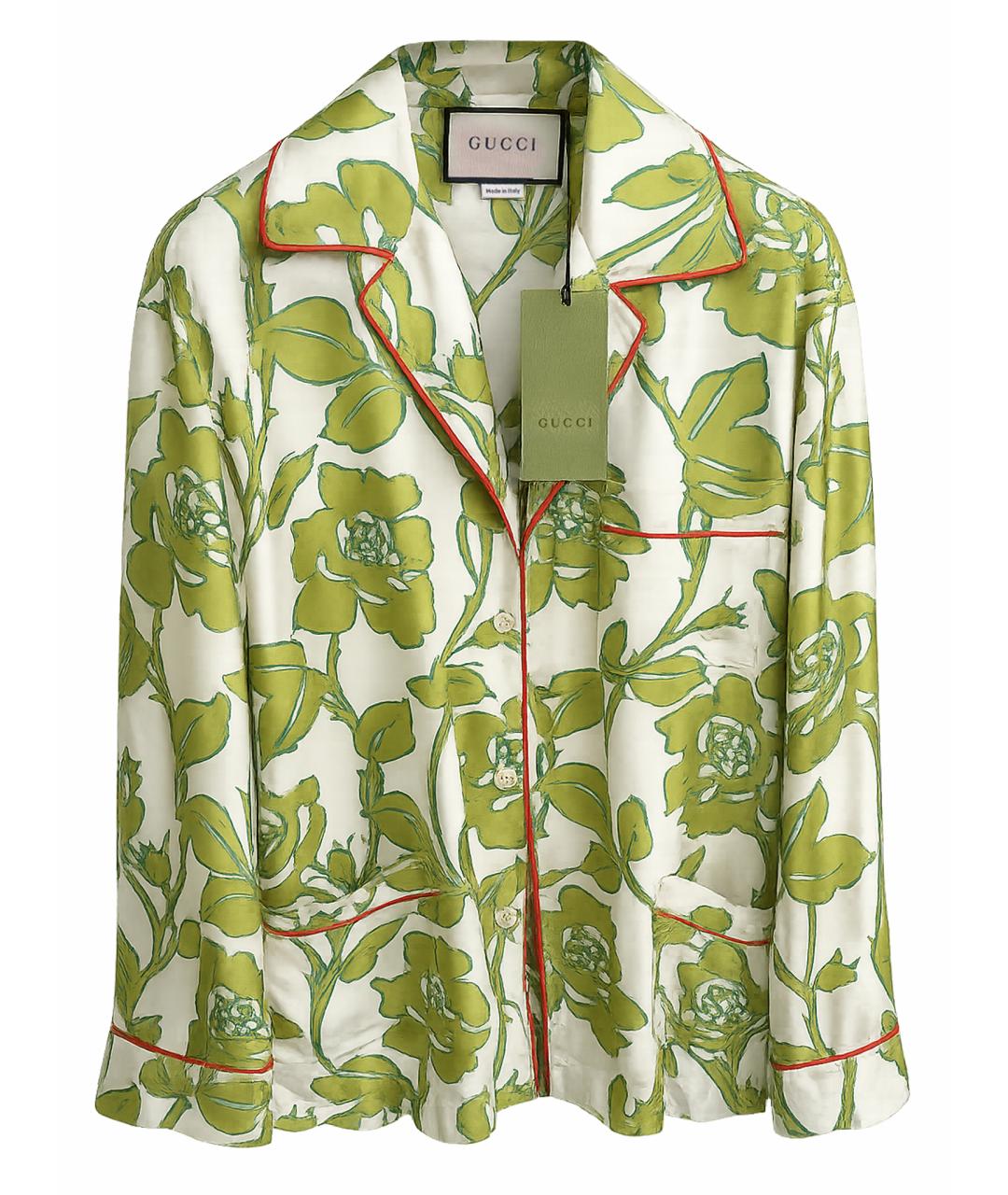 GUCCI Мульти шелковая блузы, фото 1