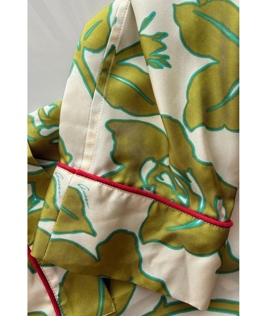GUCCI Мульти шелковая блузы, фото 5