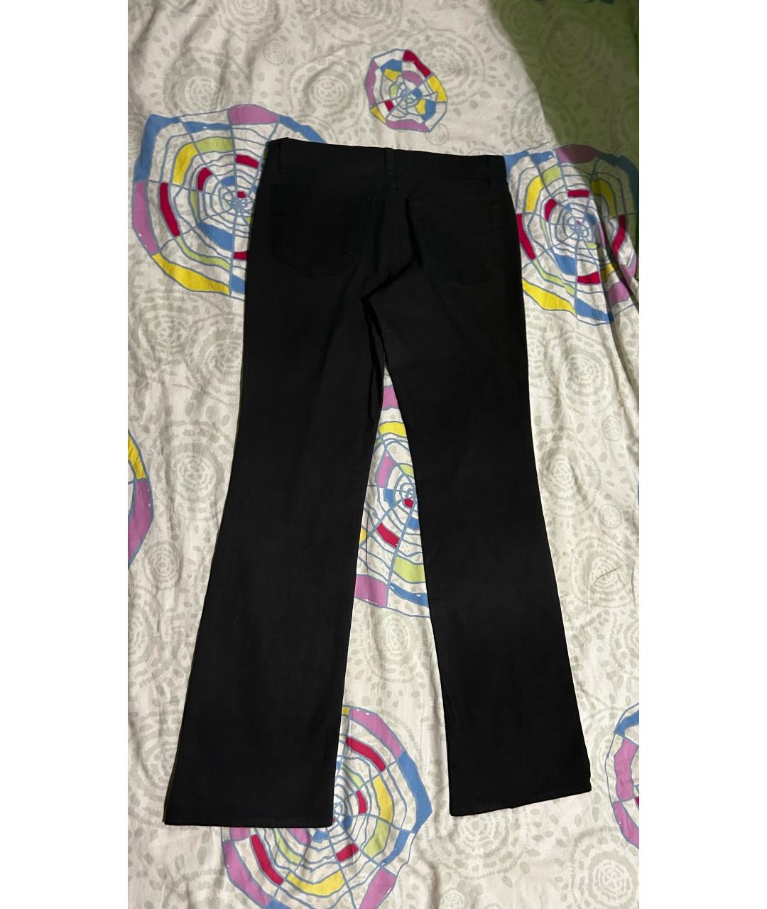 VERSACE JEANS COUTURE Черные хлопковые прямые джинсы, фото 2
