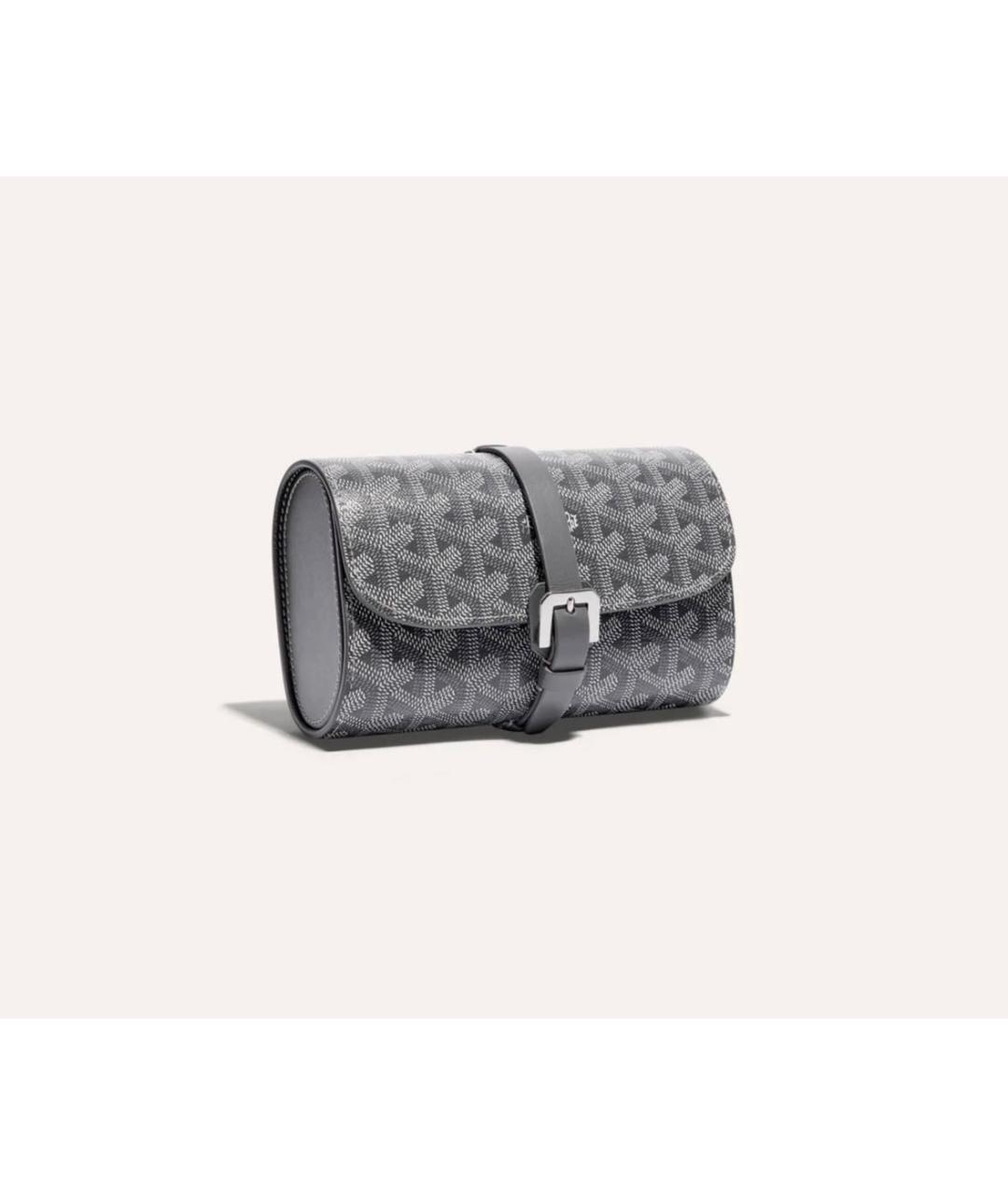 GOYARD Серый кожаный кошелек, фото 3