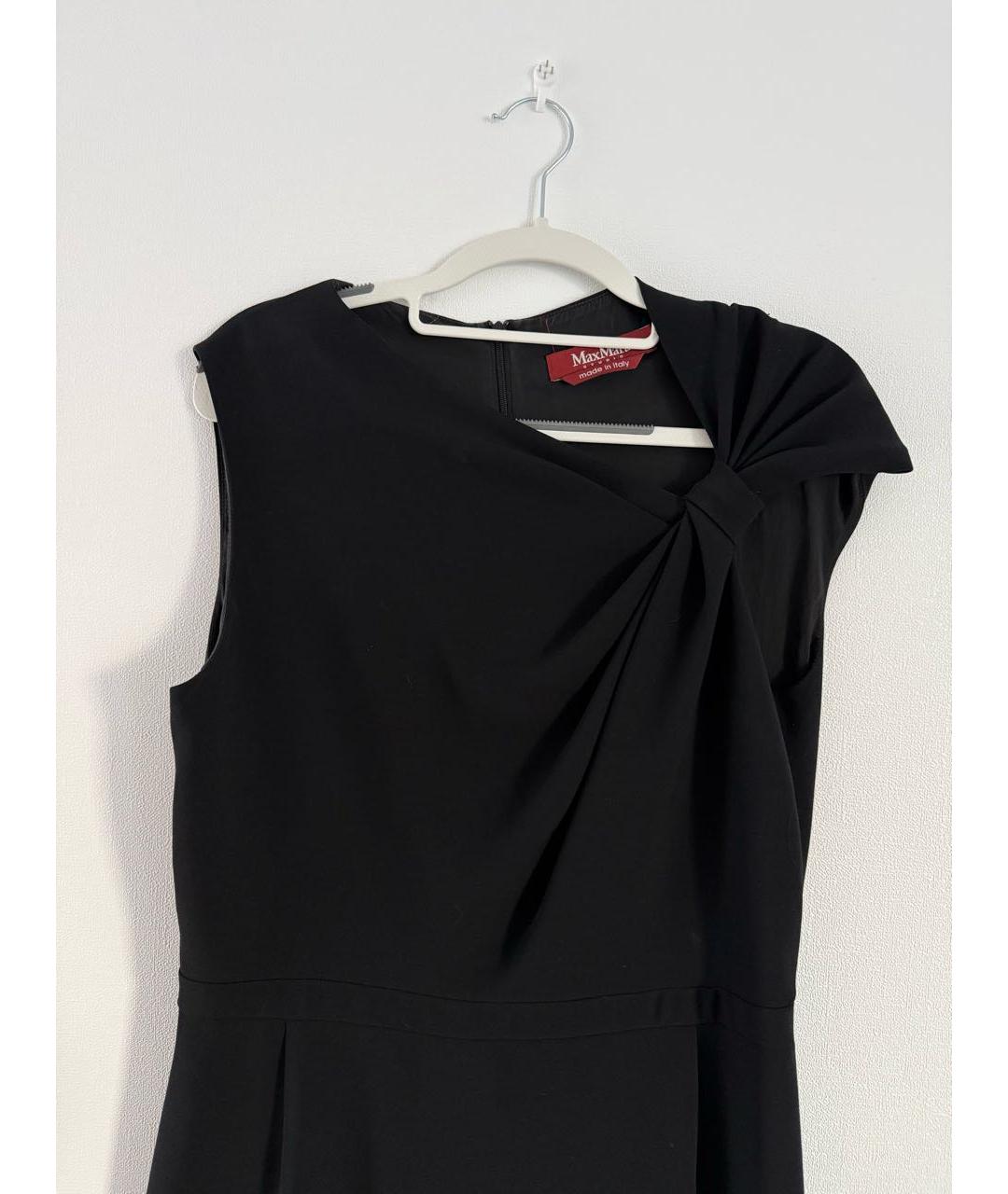 MAX MARA STUDIO Черное коктейльное платье, фото 3