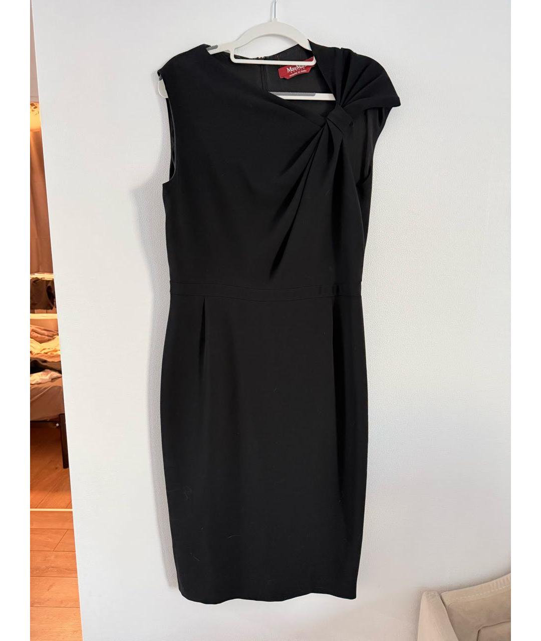 MAX MARA STUDIO Черное коктейльное платье, фото 5