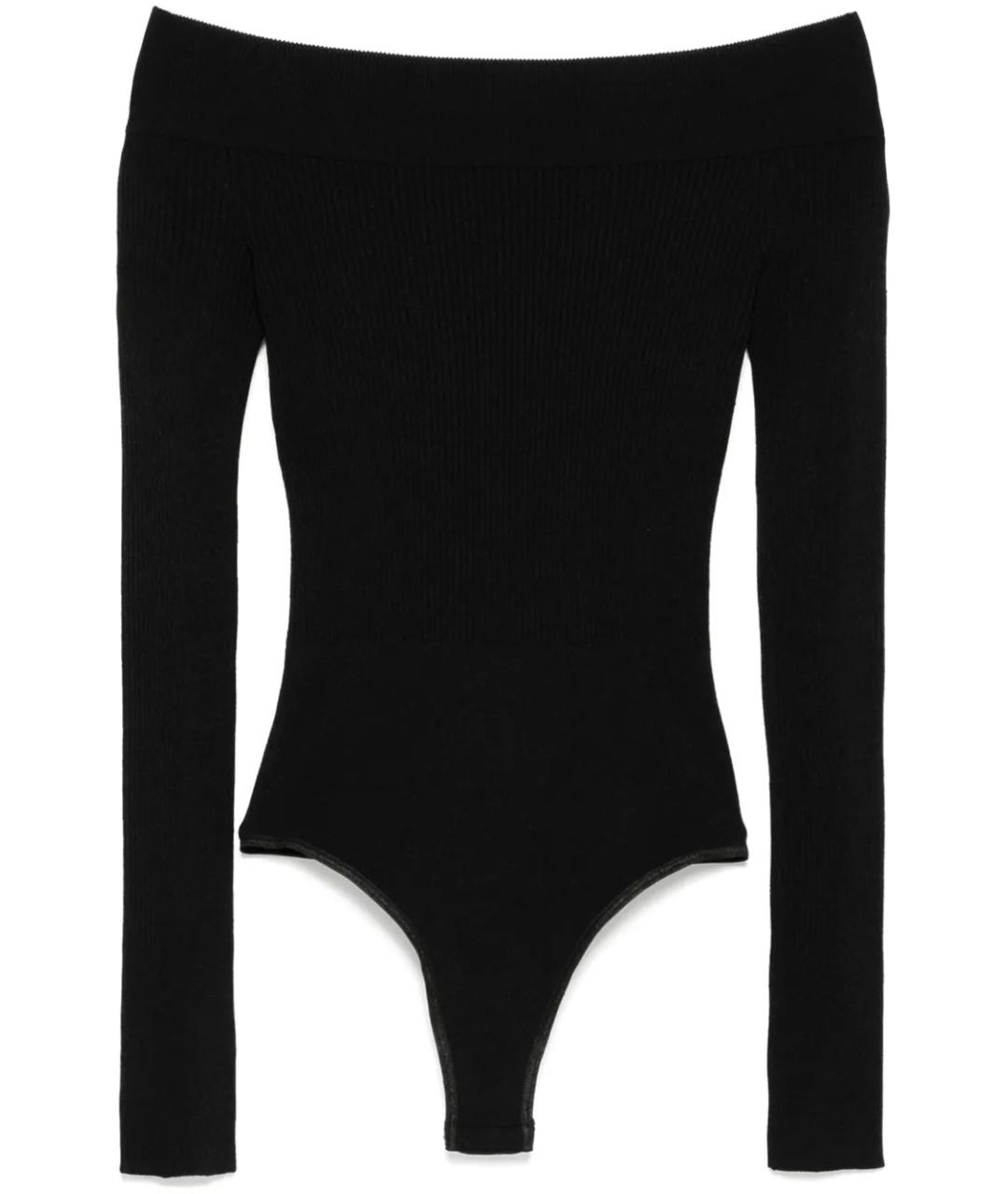 ALAIA Черное вискозное боди, фото 1