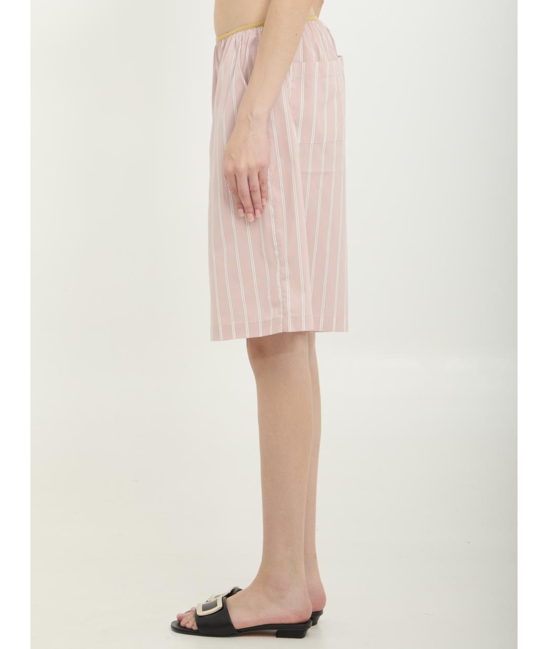 THE FRANKIE SHOP Розовые хлопковые шорты, фото 3
