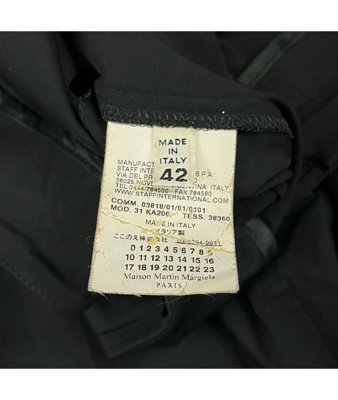 MAISON MARGIELA Черные классические брюки, фото 4