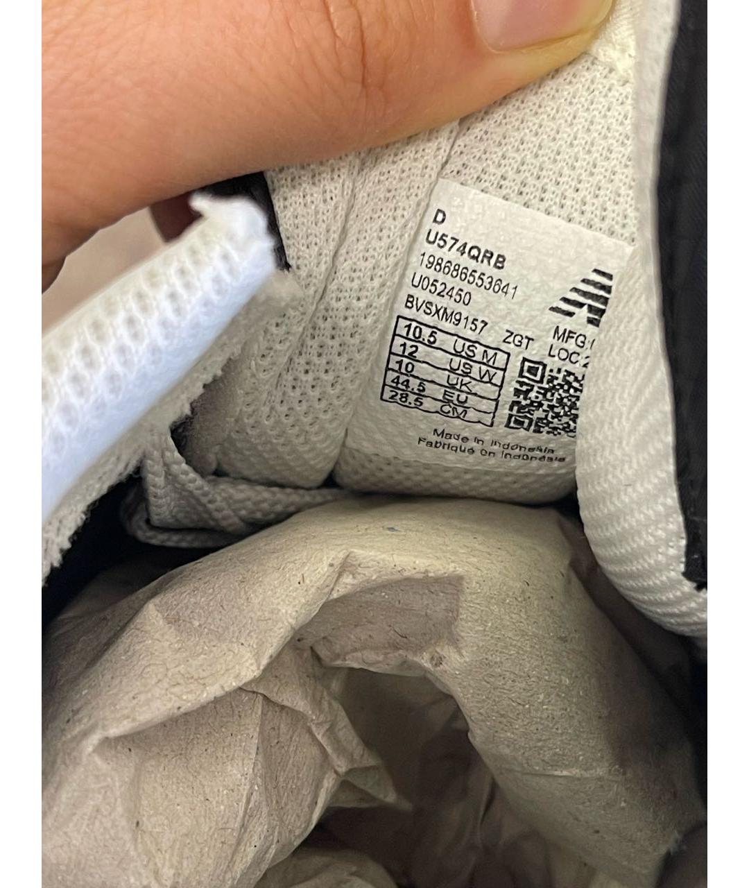 NEW BALANCE Черные замшевые низкие кроссовки / кеды, фото 7