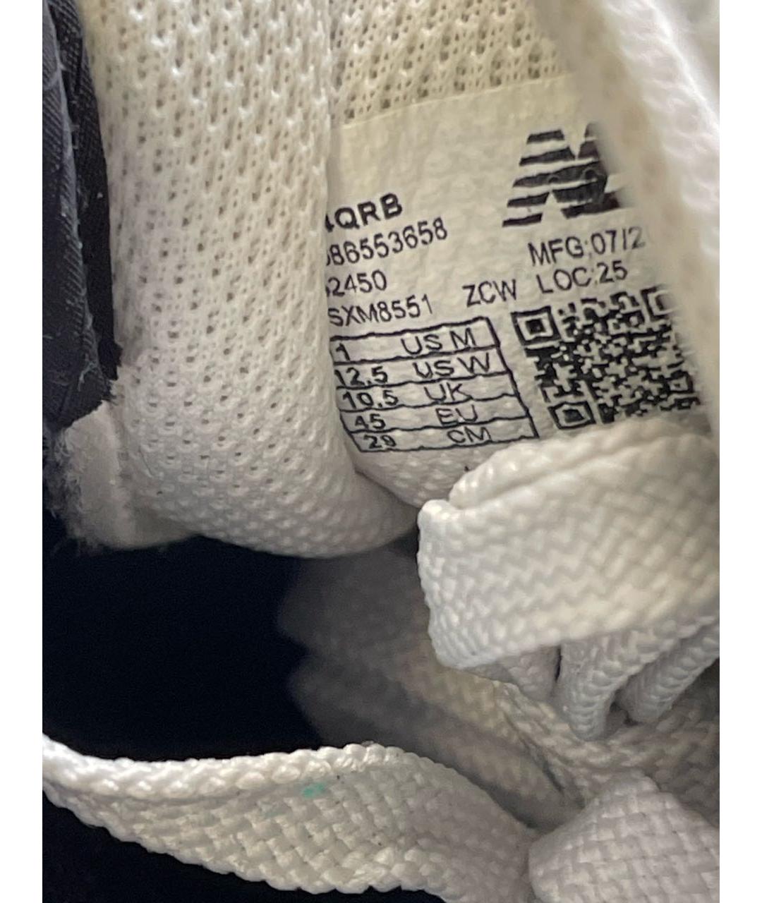 NEW BALANCE Черные замшевые низкие кроссовки / кеды, фото 8