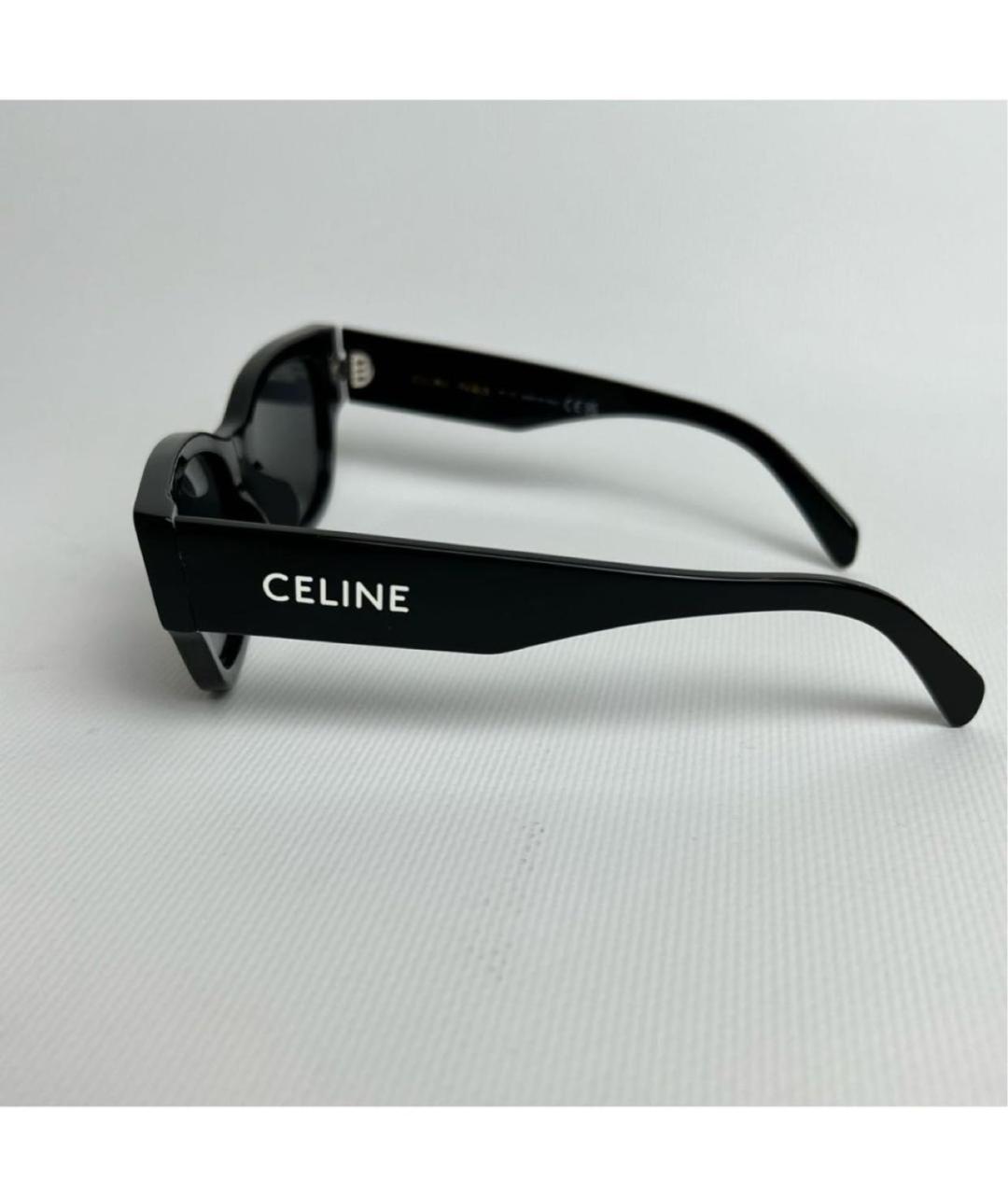 CELINE Черные пластиковые солнцезащитные очки, фото 3