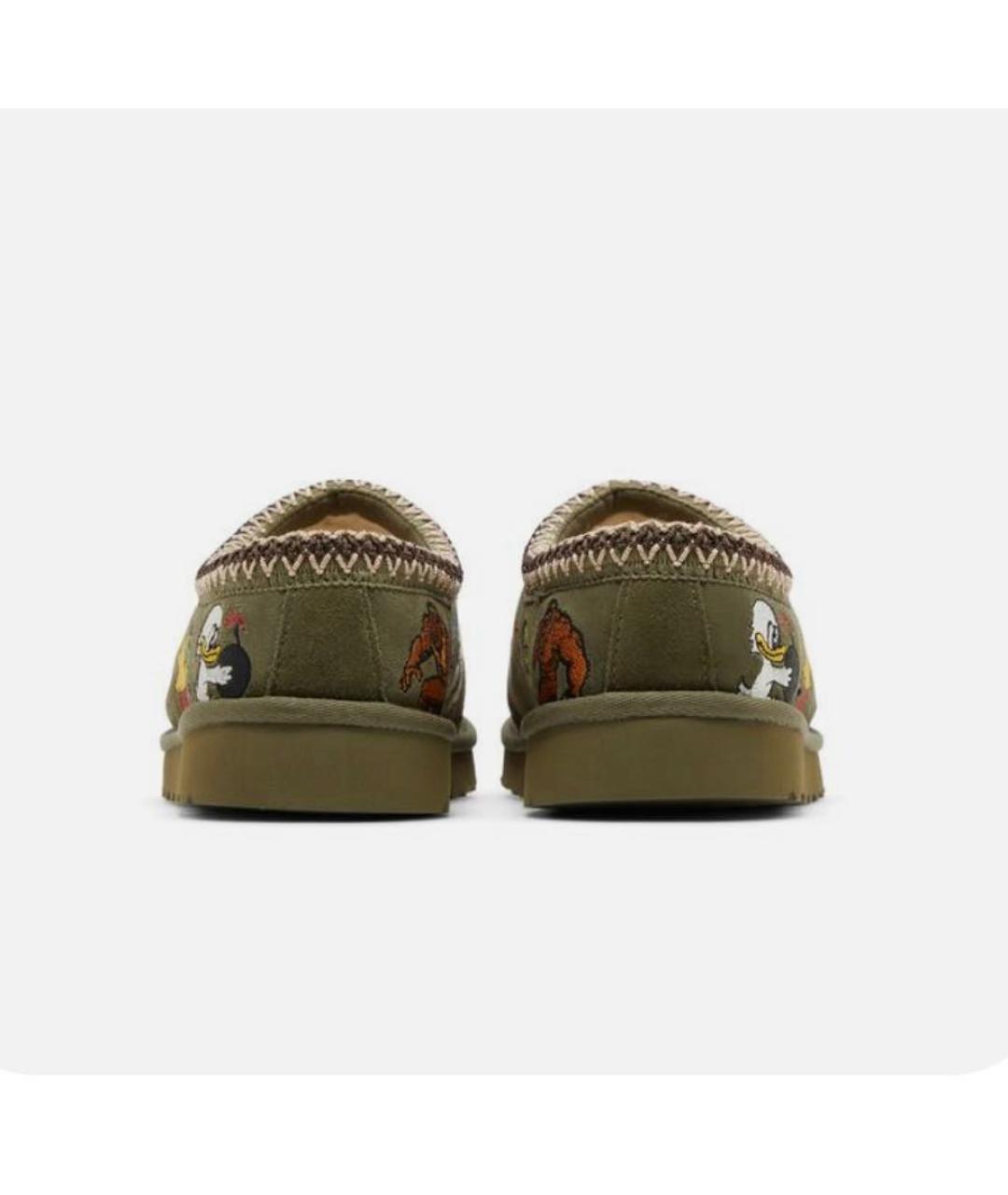 UGG Хаки замшевые низкие кроссовки / кеды, фото 4