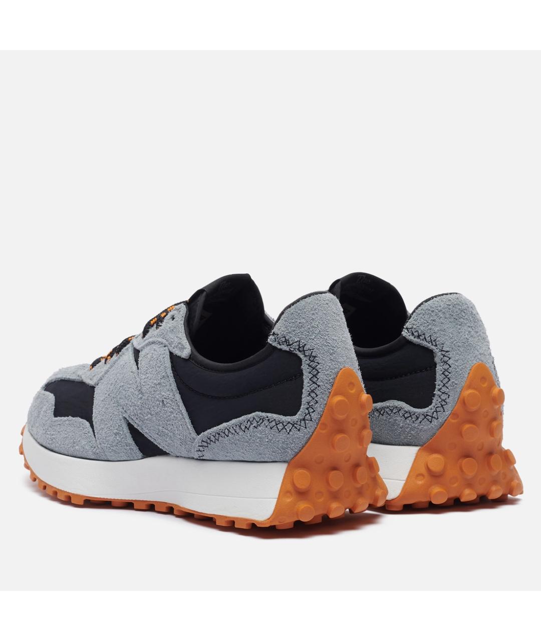 NEW BALANCE Антрацитовые замшевые низкие кроссовки / кеды, фото 4