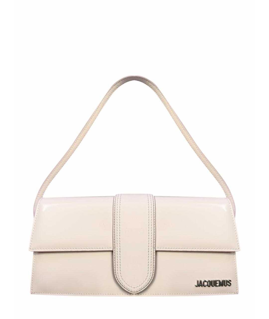 JACQUEMUS Розовая кожаная сумка с короткими ручками, фото 1