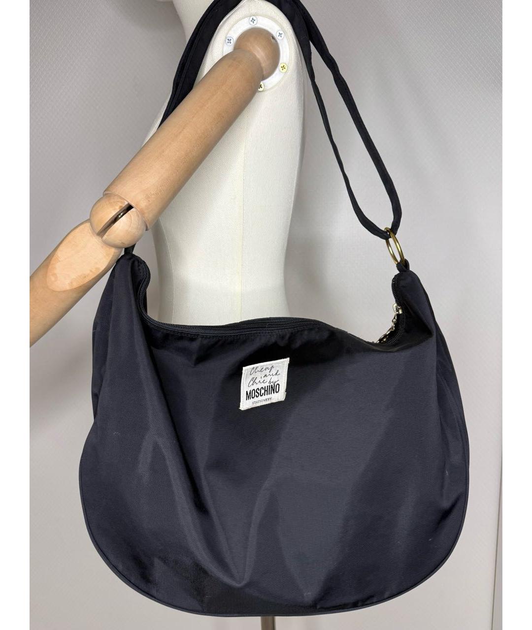 MOSCHINO Черная сумка тоут, фото 9