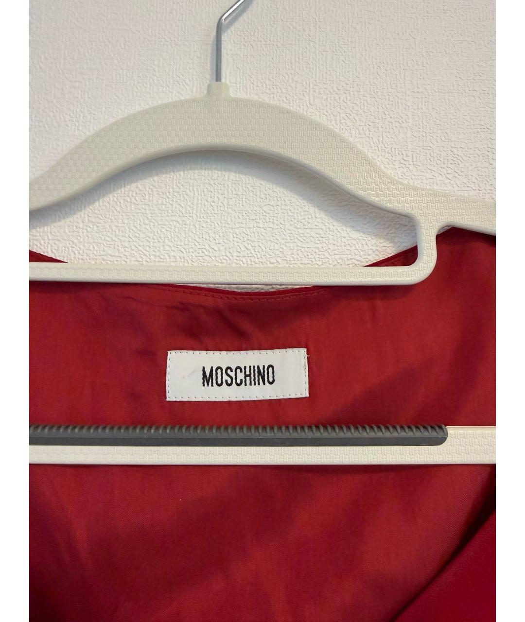 MOSCHINO Бордовое коктейльное платье, фото 3