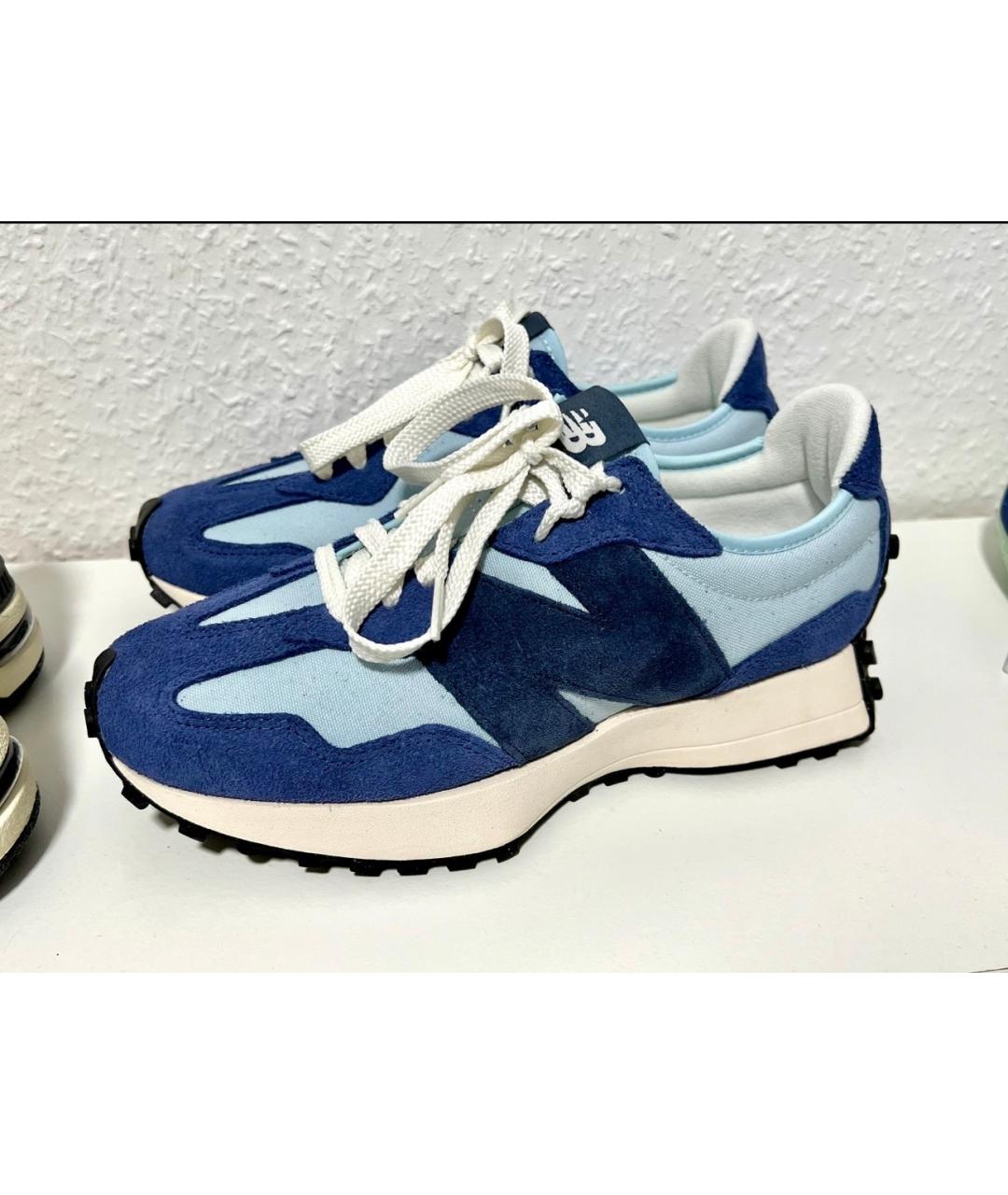 NEW BALANCE Синие замшевые кроссовки, фото 2