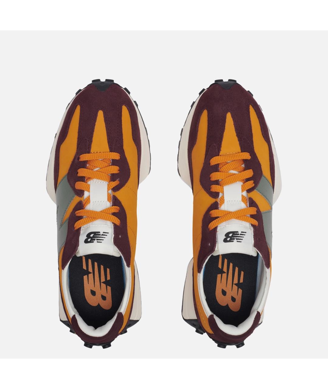 NEW BALANCE Бордовые замшевые низкие кроссовки / кеды, фото 2