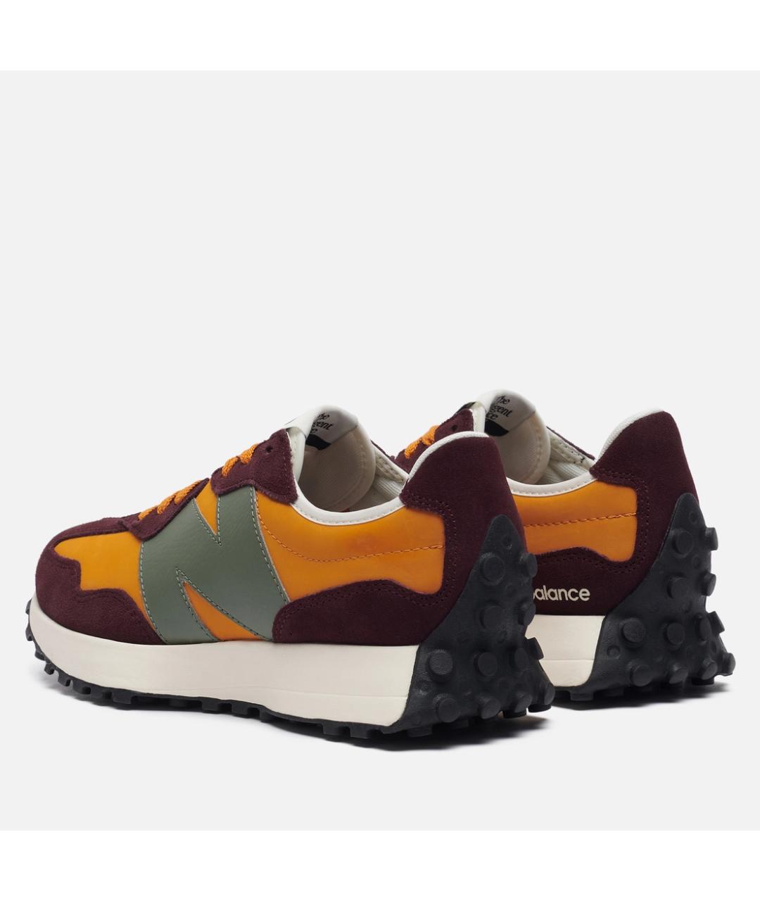 NEW BALANCE Бордовые замшевые низкие кроссовки / кеды, фото 3
