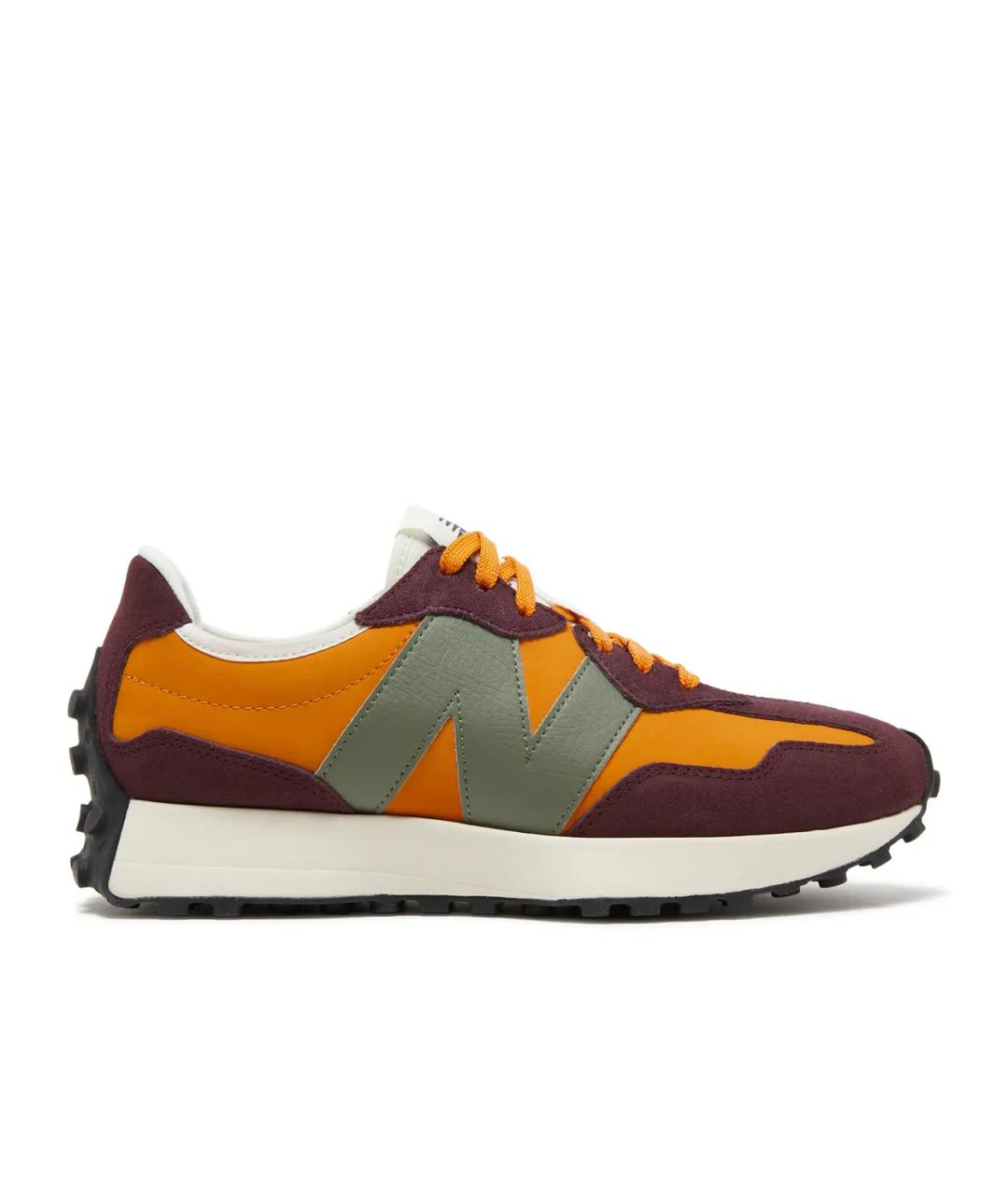 NEW BALANCE Бордовые замшевые низкие кроссовки / кеды, фото 1