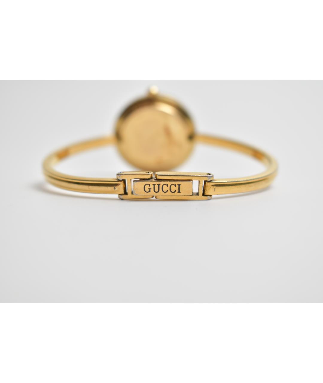 GUCCI Черные позолоченные часы, фото 2