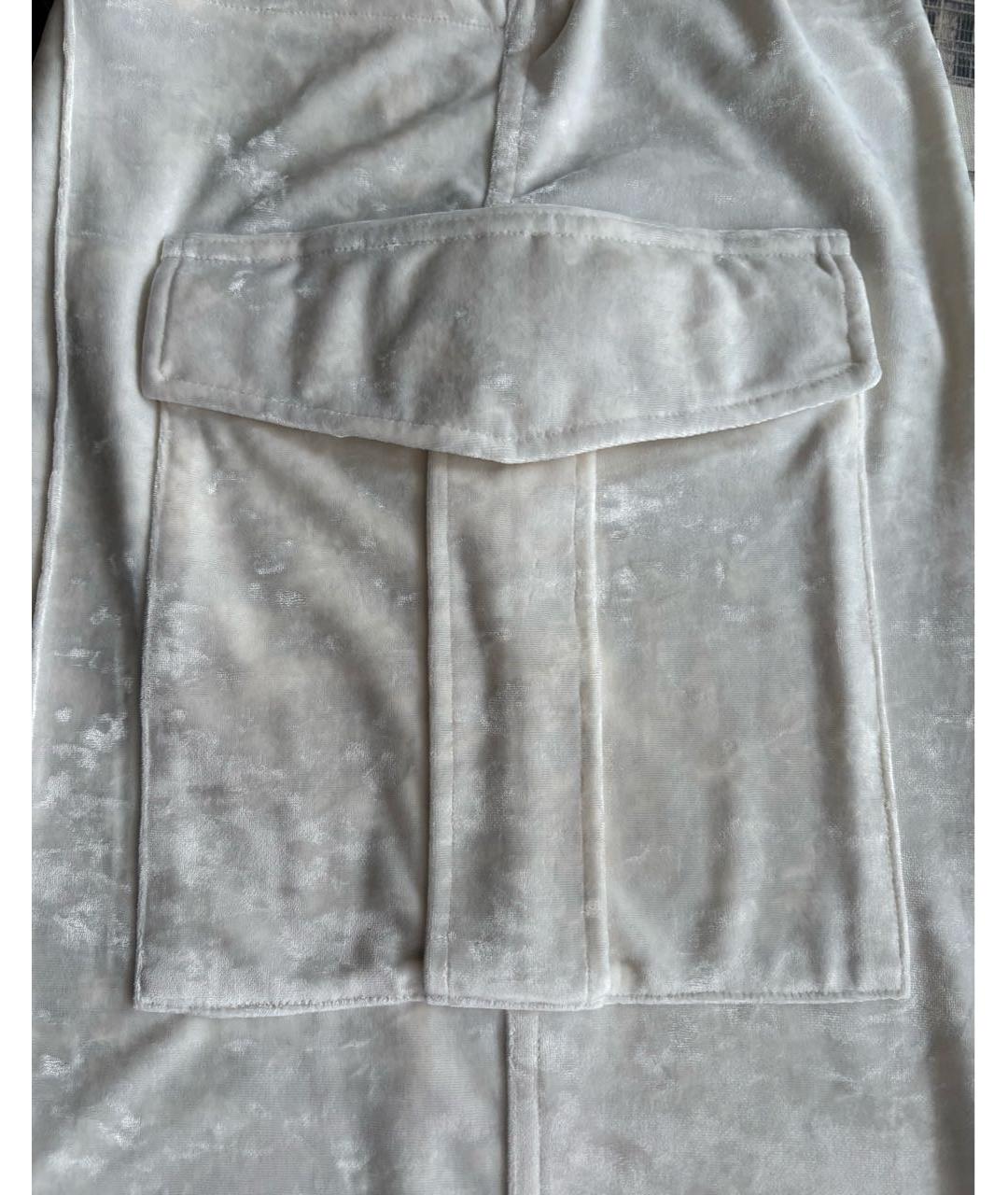 PHOEBE PHILO Белый бархатный костюм с брюками, фото 4