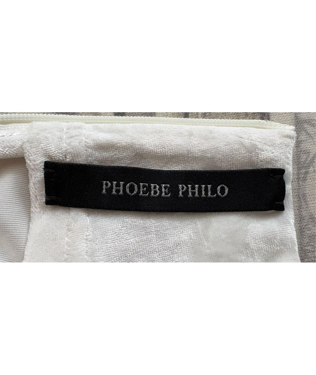 PHOEBE PHILO Белый бархатный костюм с брюками, фото 3