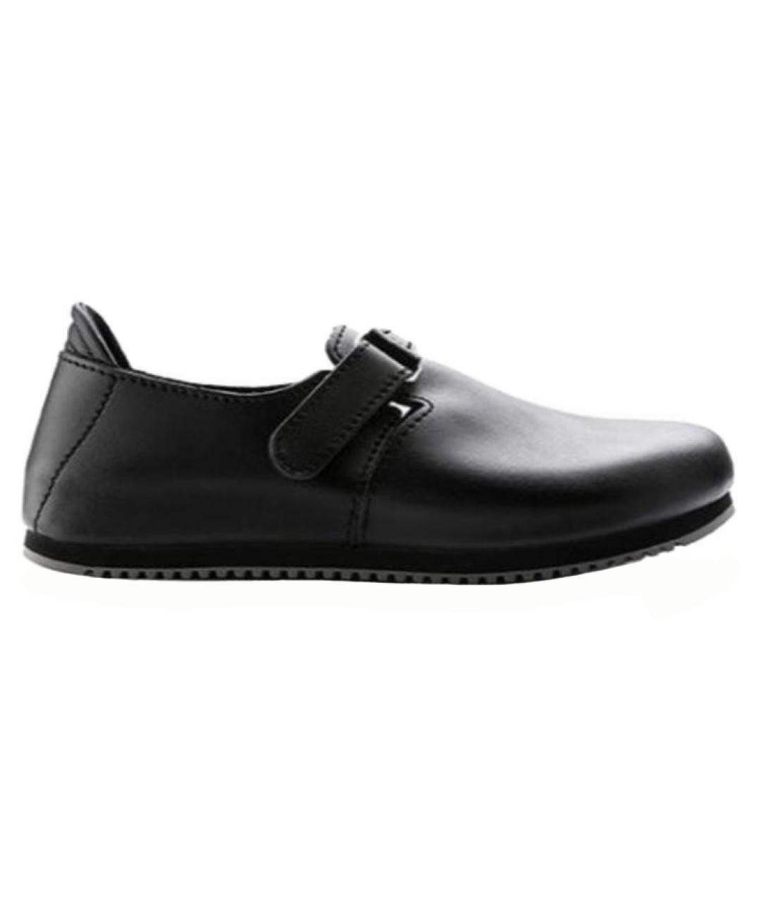 BIRKENSTOCK Черные кожаные слипоны, фото 1