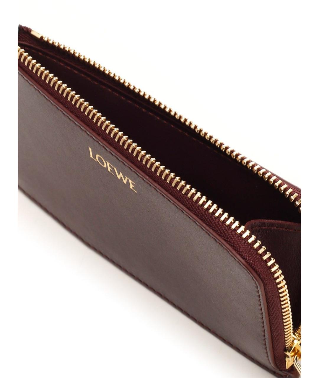 LOEWE Черный кожаный кошелек, фото 4