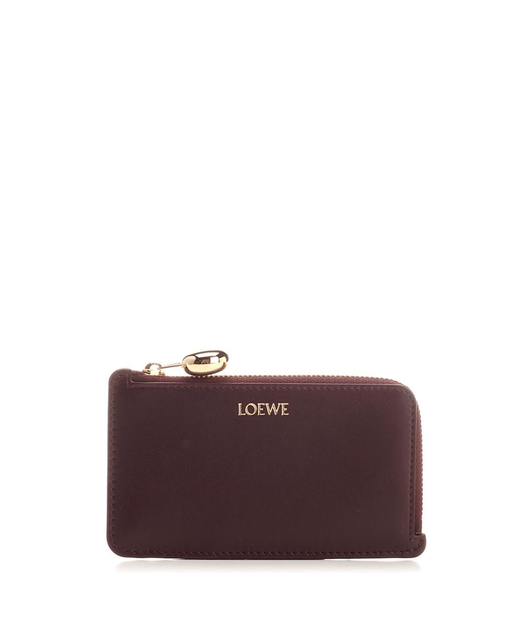 LOEWE Черный кожаный кошелек, фото 1
