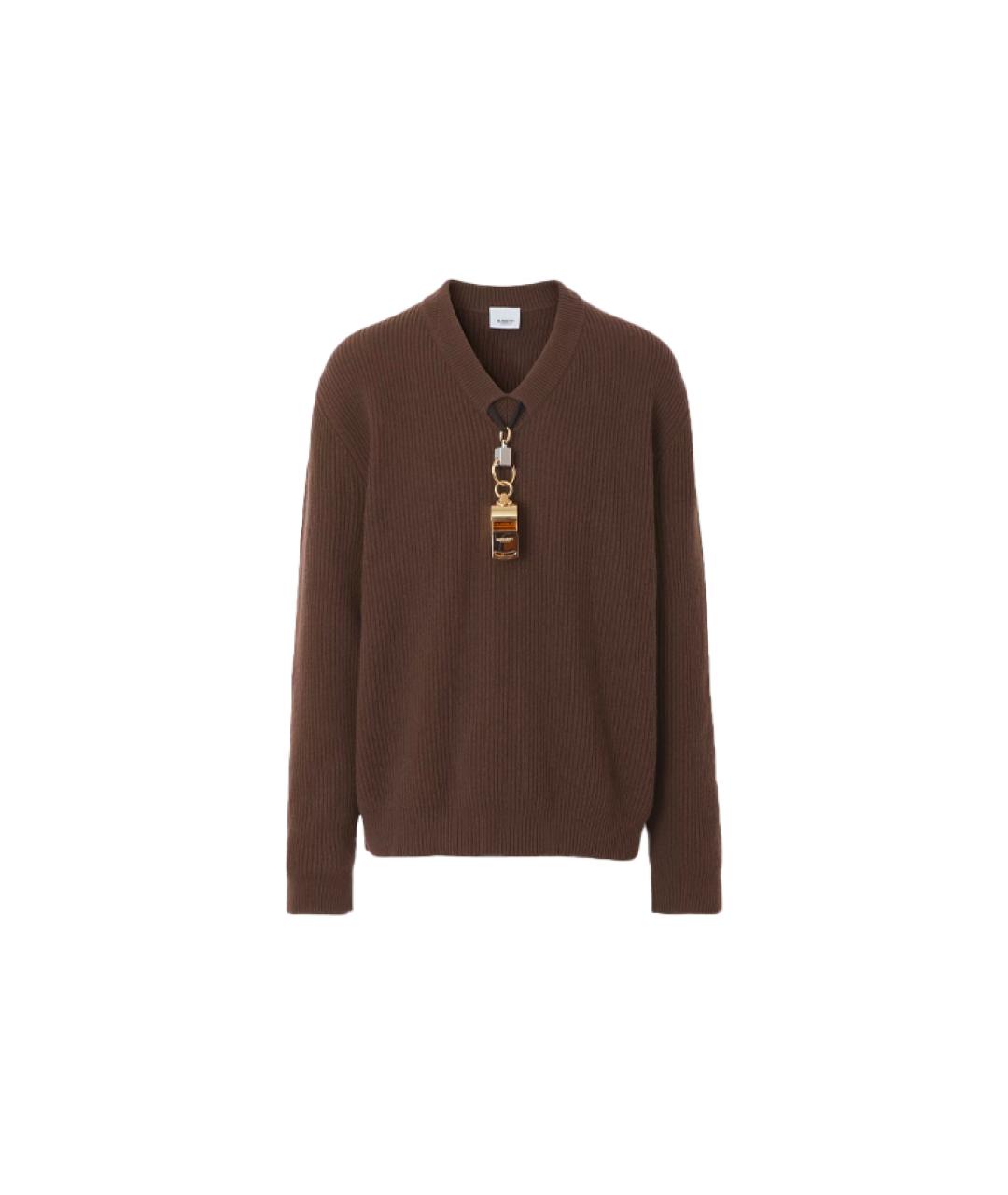 BURBERRY Коричневый джемпер / свитер, фото 6
