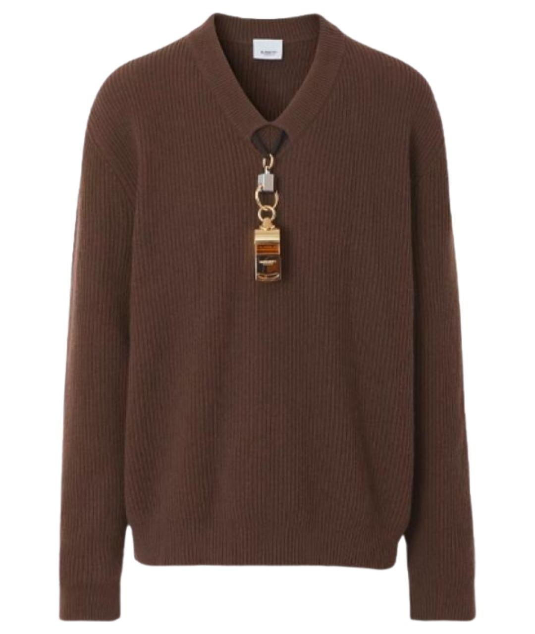 BURBERRY Коричневый джемпер / свитер, фото 1