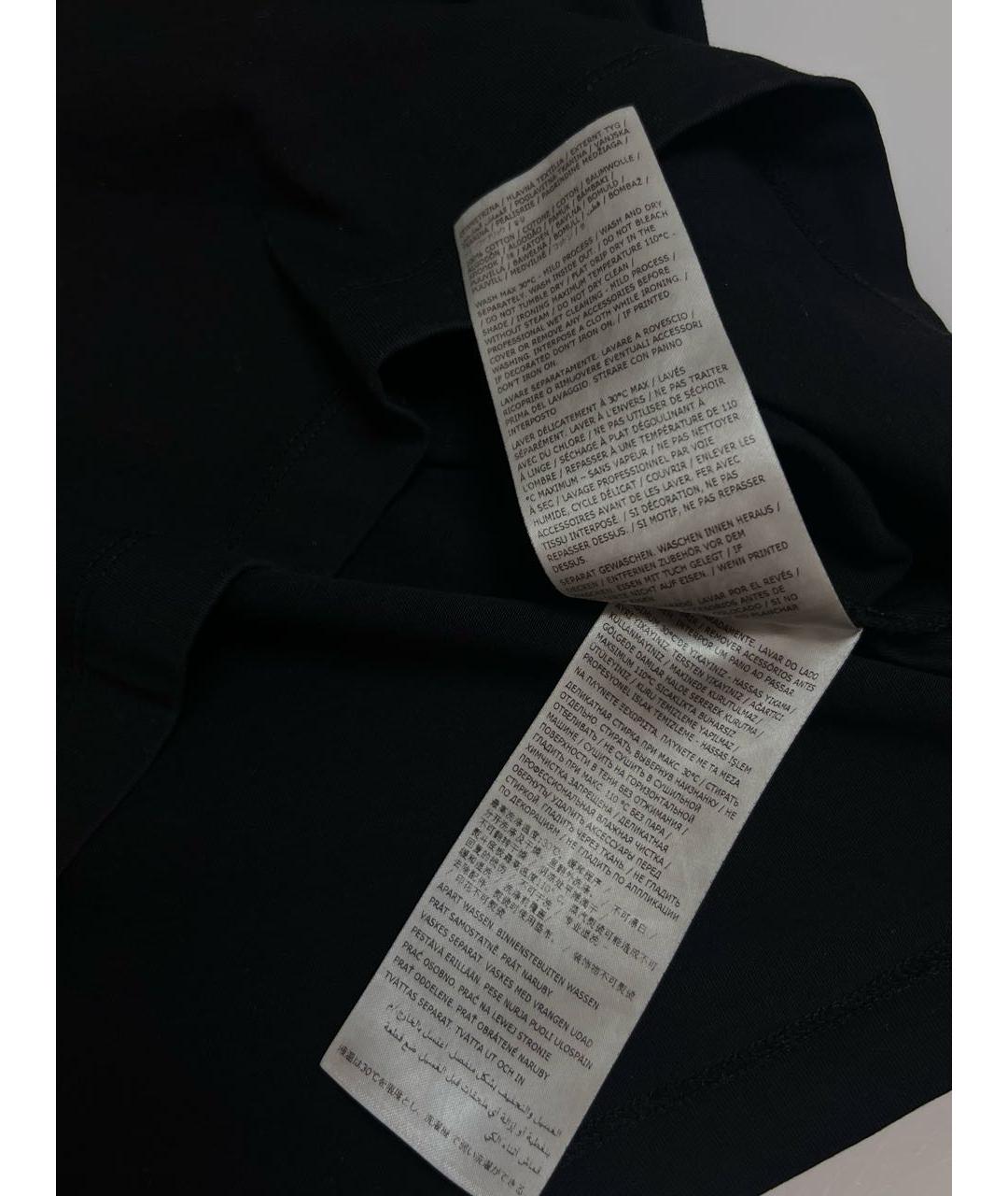 MM6 MAISON MARGIELA Черная хлопковая футболка, фото 5