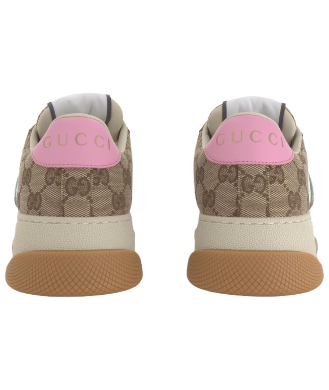 GUCCI Бежевые кроссовки, фото 5
