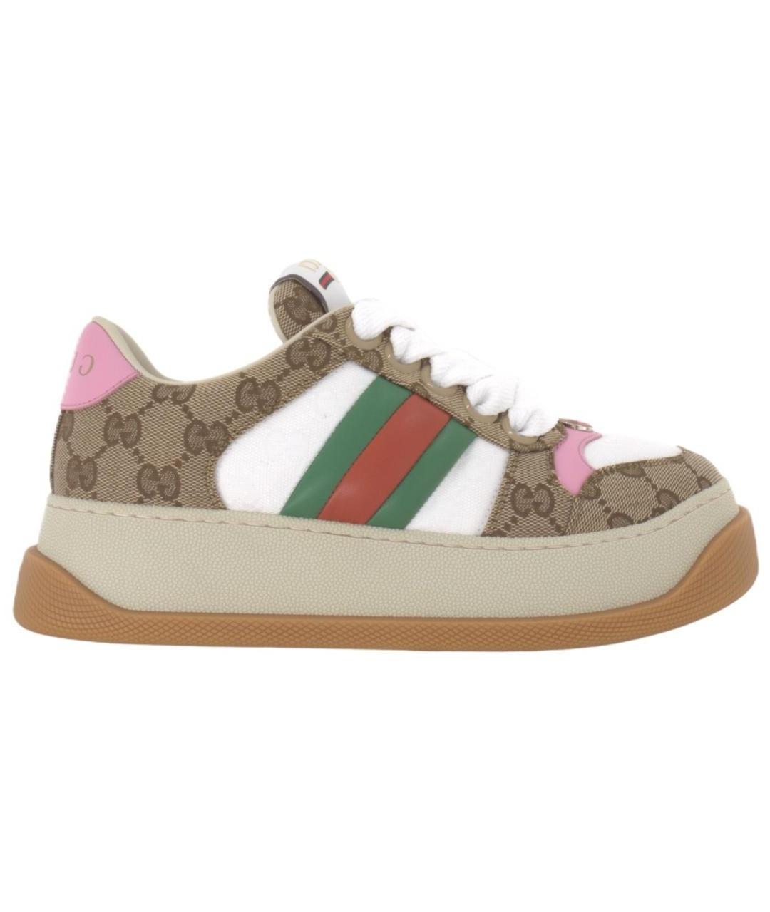 GUCCI Бежевые кроссовки, фото 2