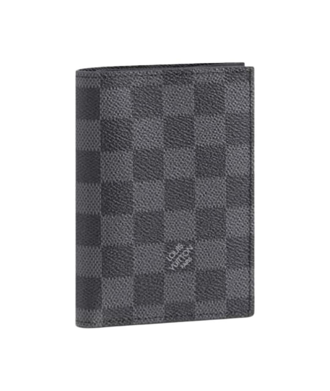 LOUIS VUITTON Антрацитовый кардхолдер, фото 1