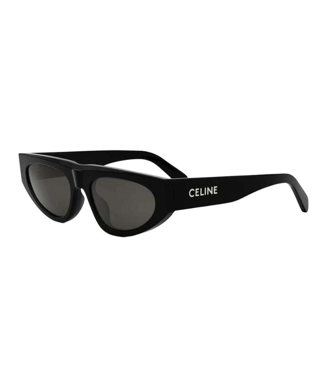 CELINE Черные пластиковые солнцезащитные очки, фото 1