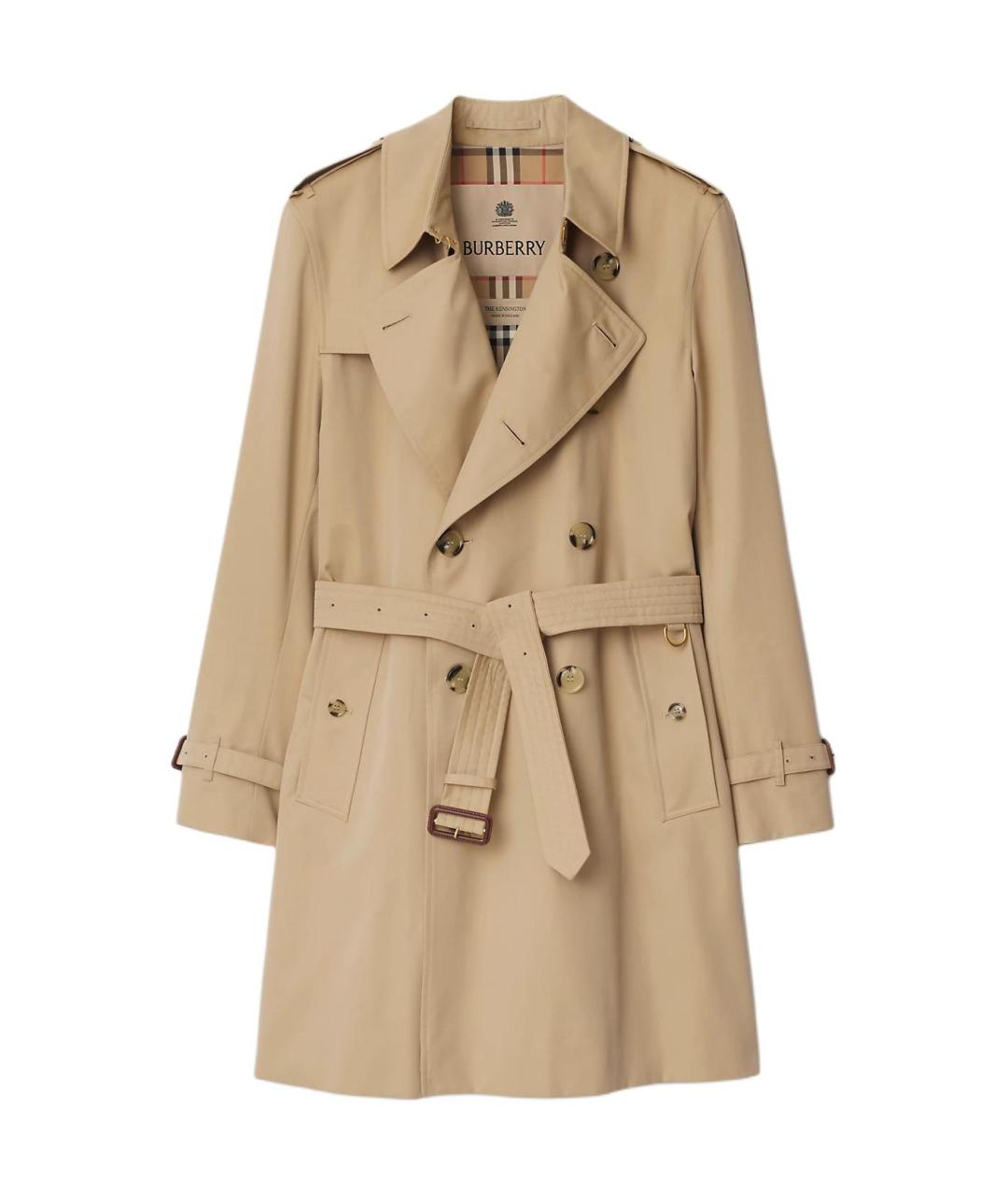 BURBERRY Бежевый тренч / плащ, фото 1