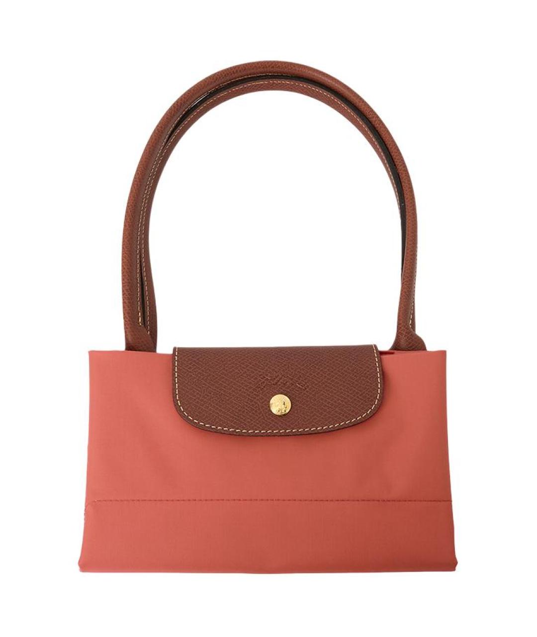LONGCHAMP Коралловая нейлоновая сумка через плечо, фото 5