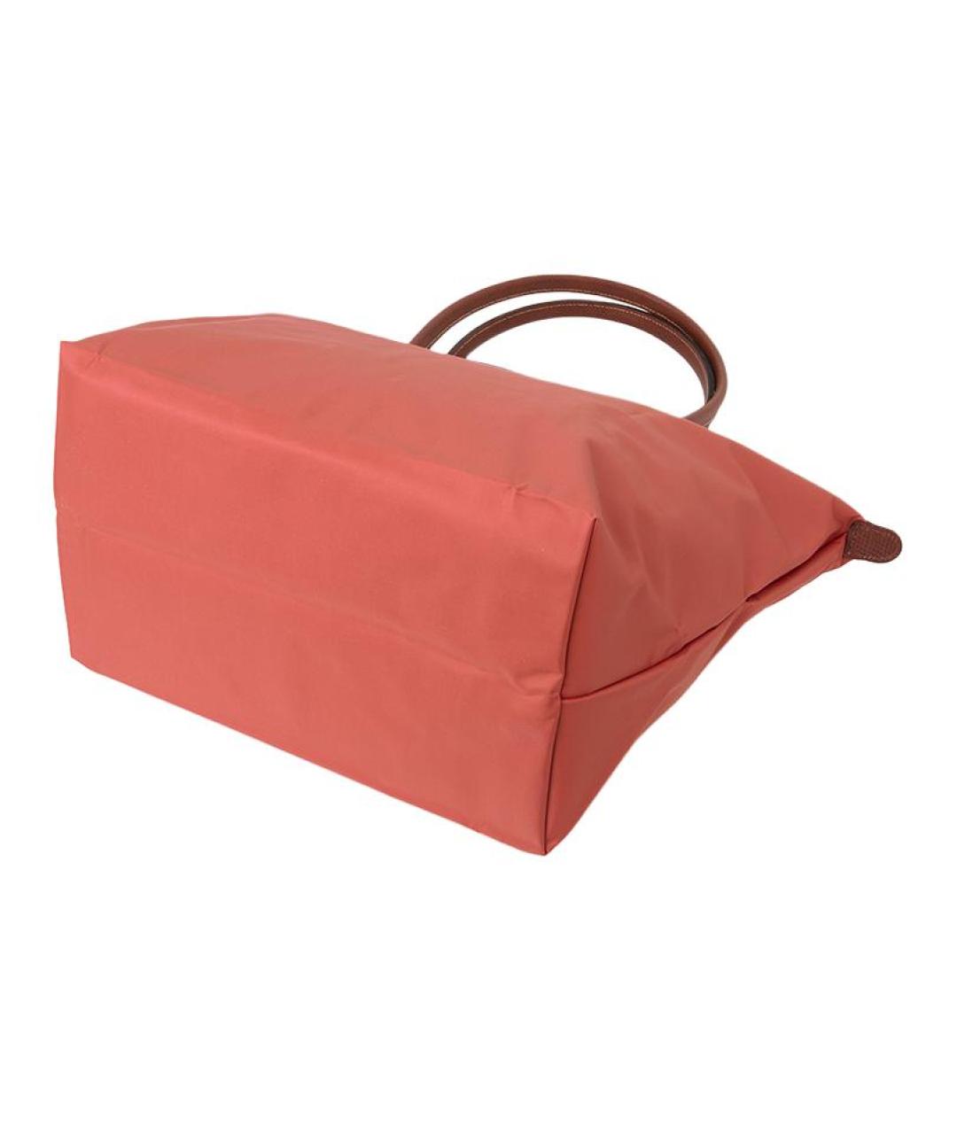 LONGCHAMP Коралловая нейлоновая сумка через плечо, фото 4